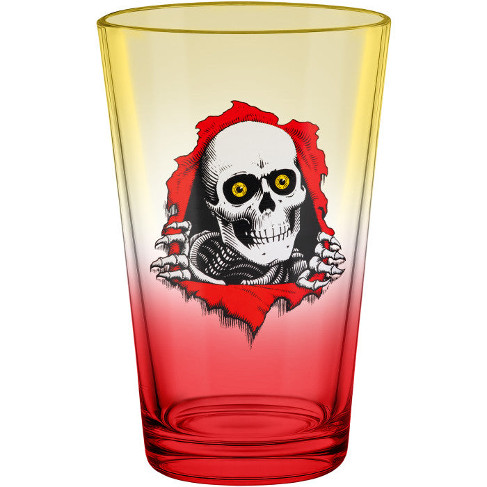 Powell - Ripper Yellow/ Red Fade Pint Glass