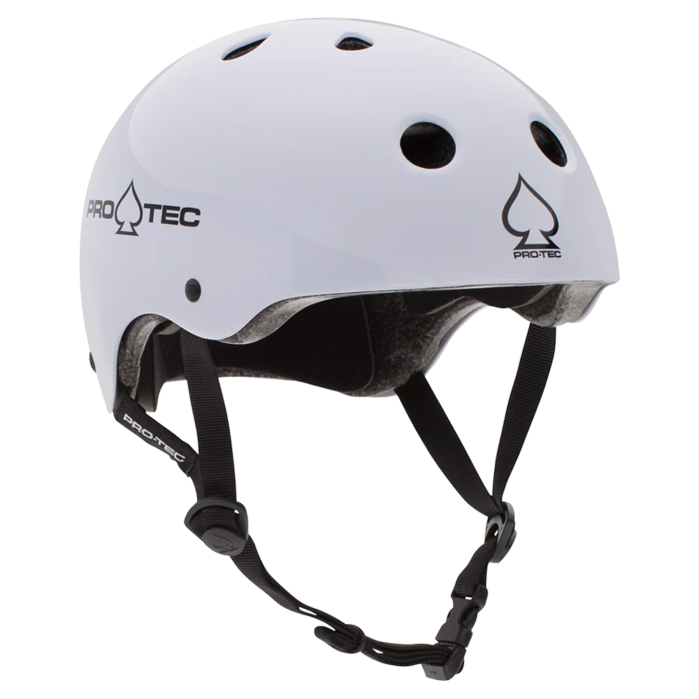 Pro Tec - Classic Skate Certified Helmet (Gloss White)