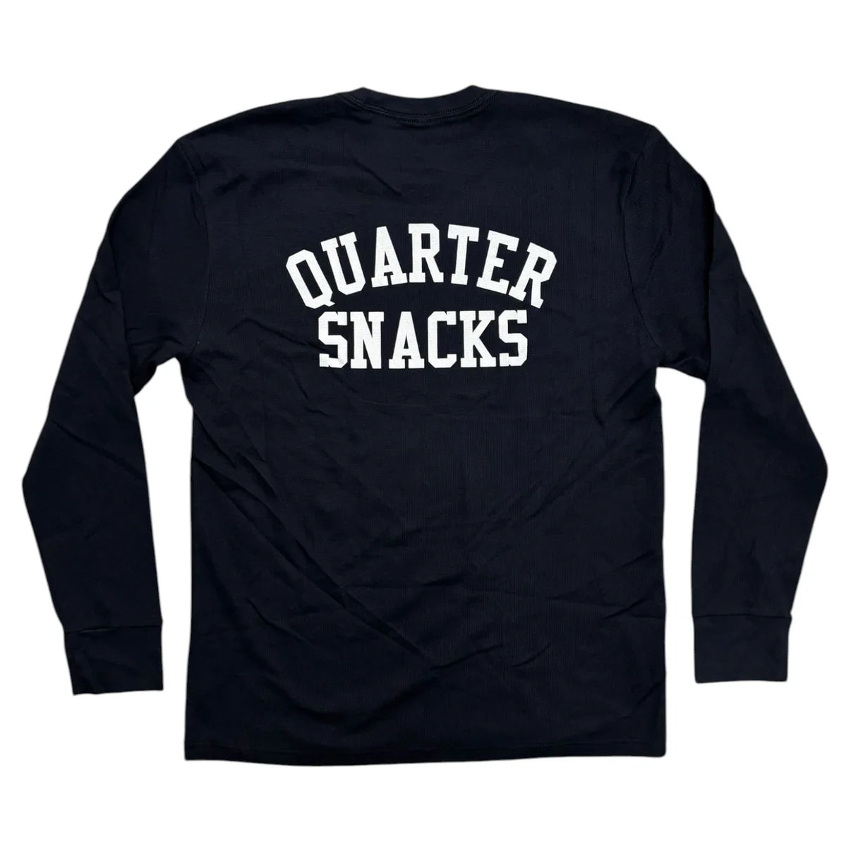 Quarter Snacks - Printed Thermal Long Sleeve Shirt (Black)