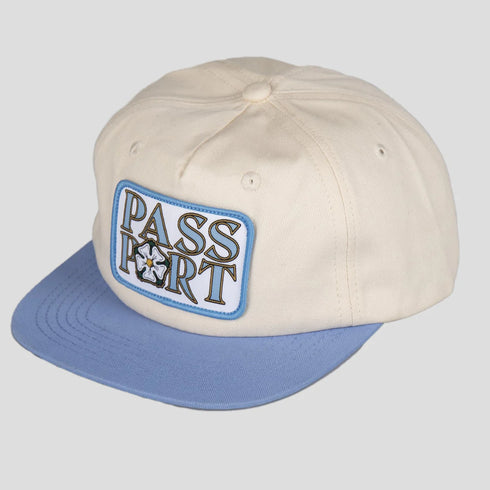 Pass Port - Rosa 5 Panel Hat (Off White/Powder Blue)