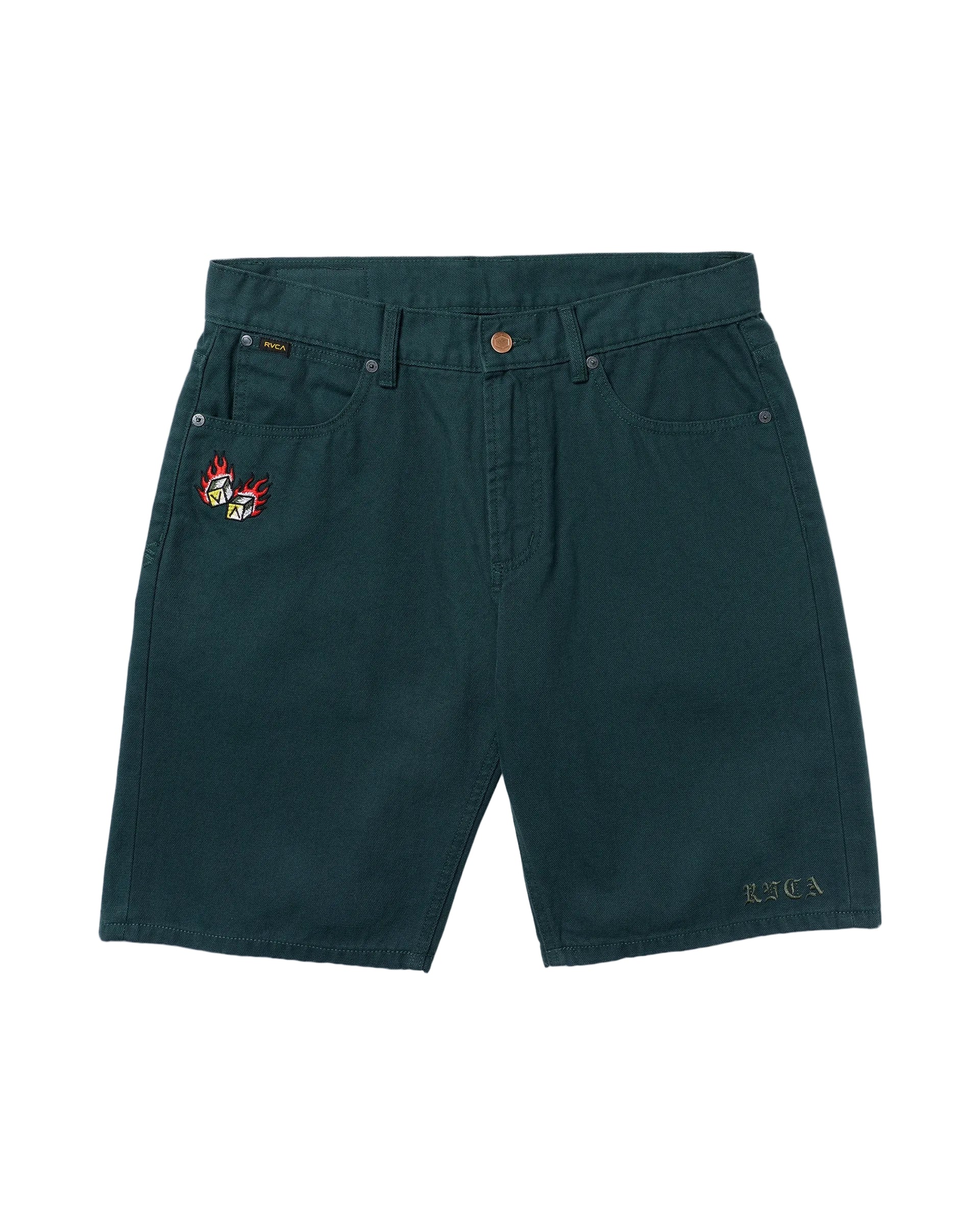 RVCA - Kaleb 5 Pocket 21" Short (Hunter Green)
