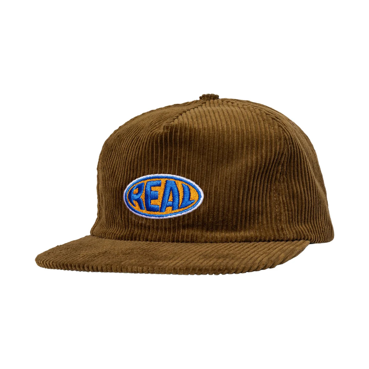 Real - Bubble Oval Snapback Hat (Brown)