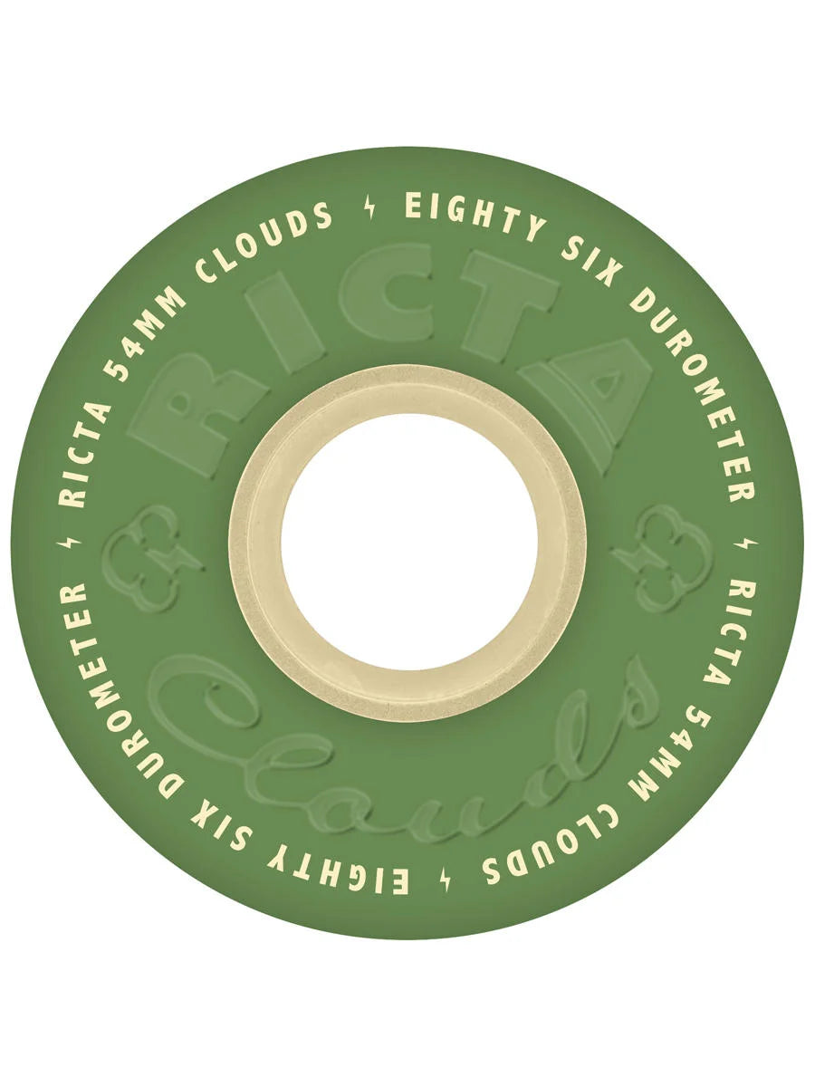 Ricta - Clouds Green Natural 86a Wheels (54mm)