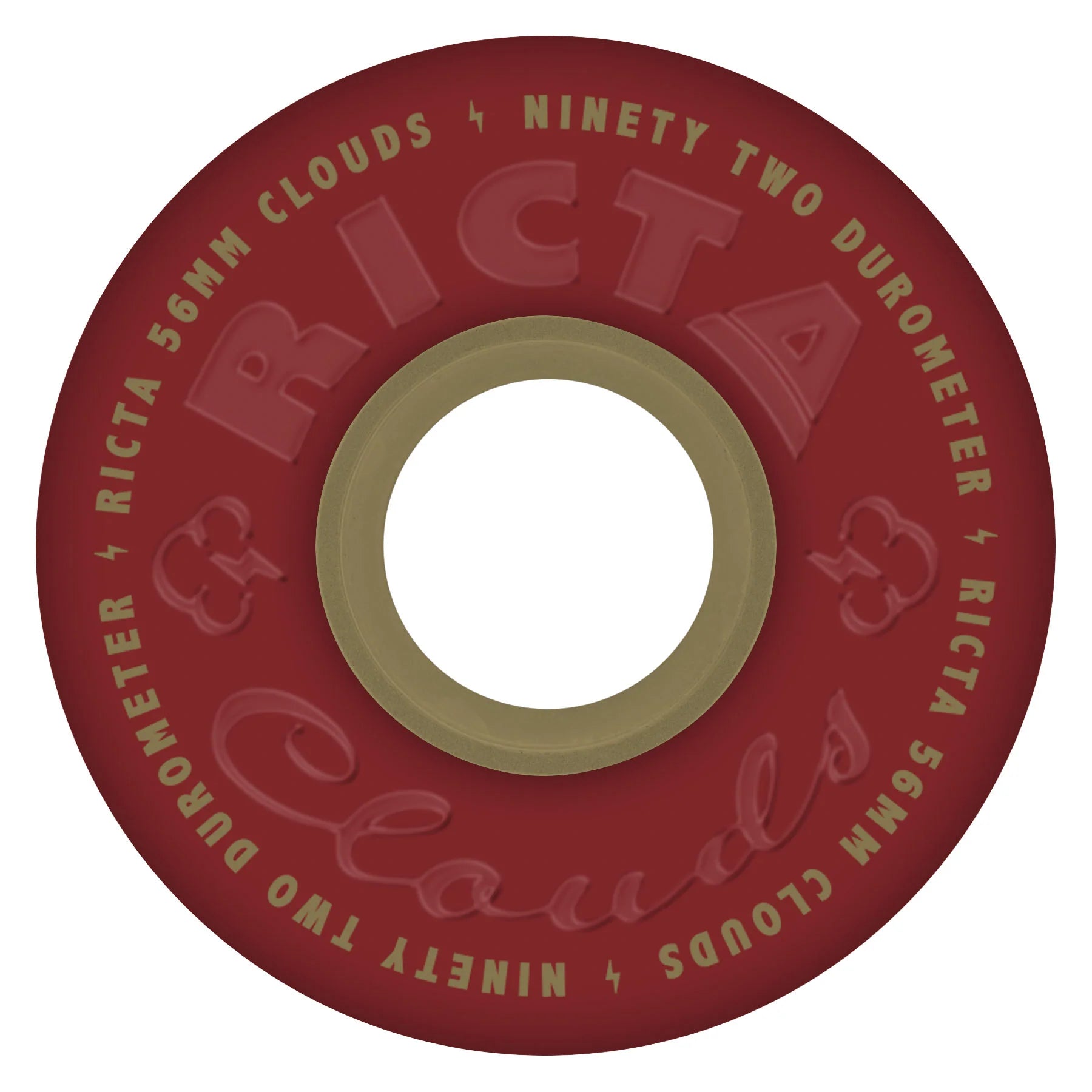 Ricta - Clouds Maroon Gold 92a Wheels (56mm)