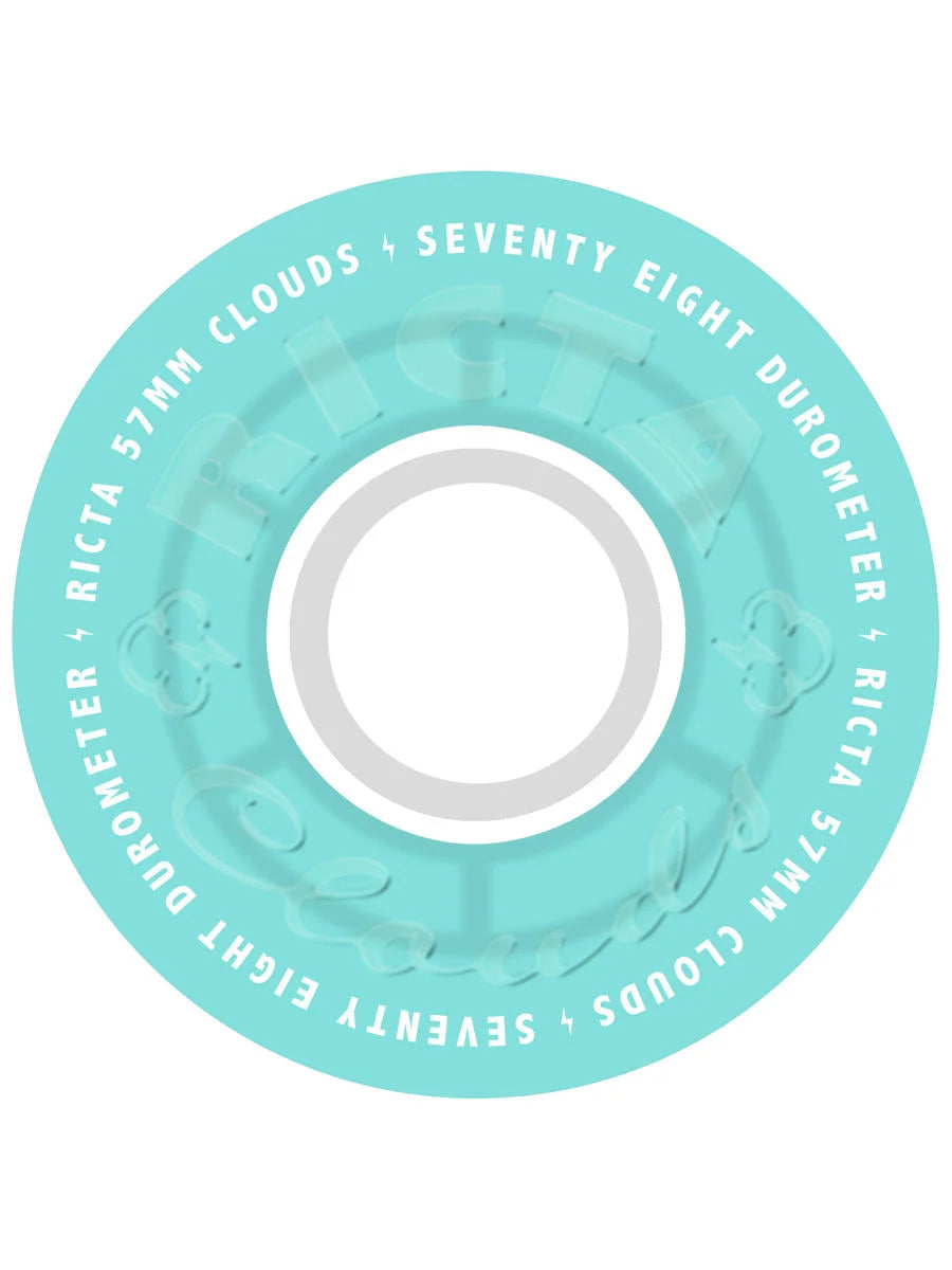 Ricta - Clouds Transparent Aqua White 78a Wheels (57mm)
