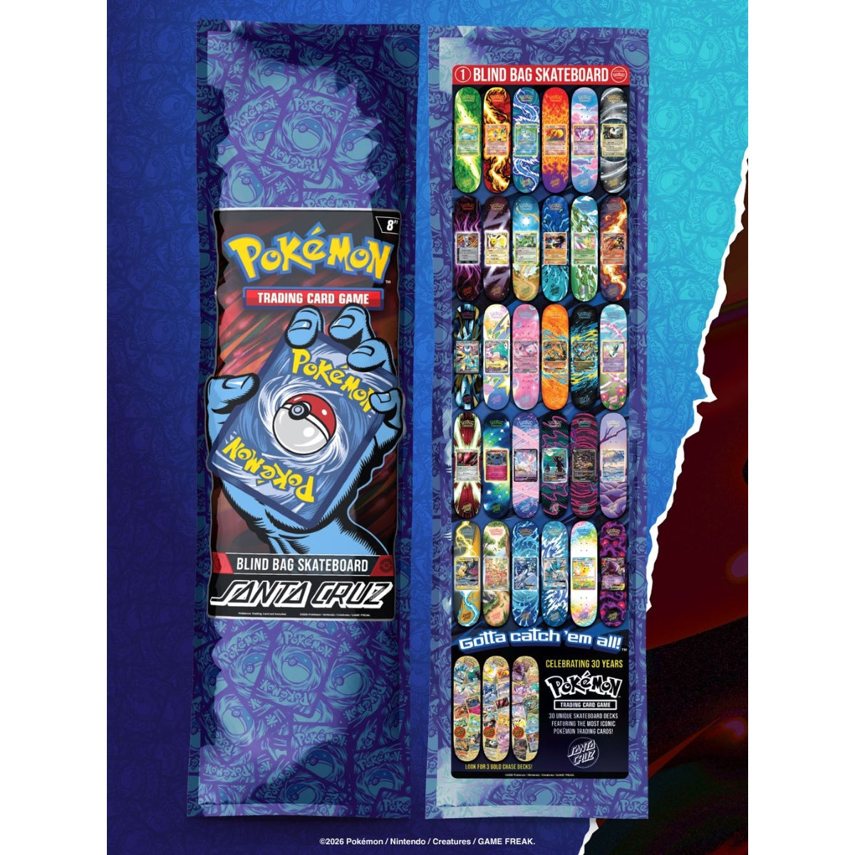 Santa Cruz - Santa Cruz x Pokémon TCG Blind Bag Deck (8")