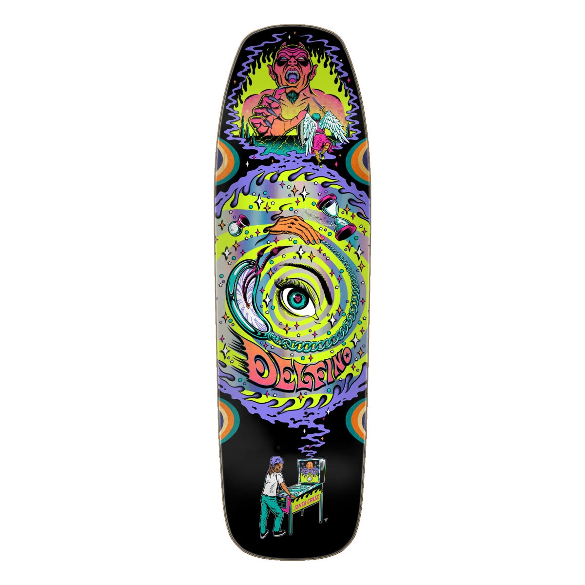 Santa Cruz - Fabiana Delfino Pinball Vision Pro Shaped Deck (9.14")