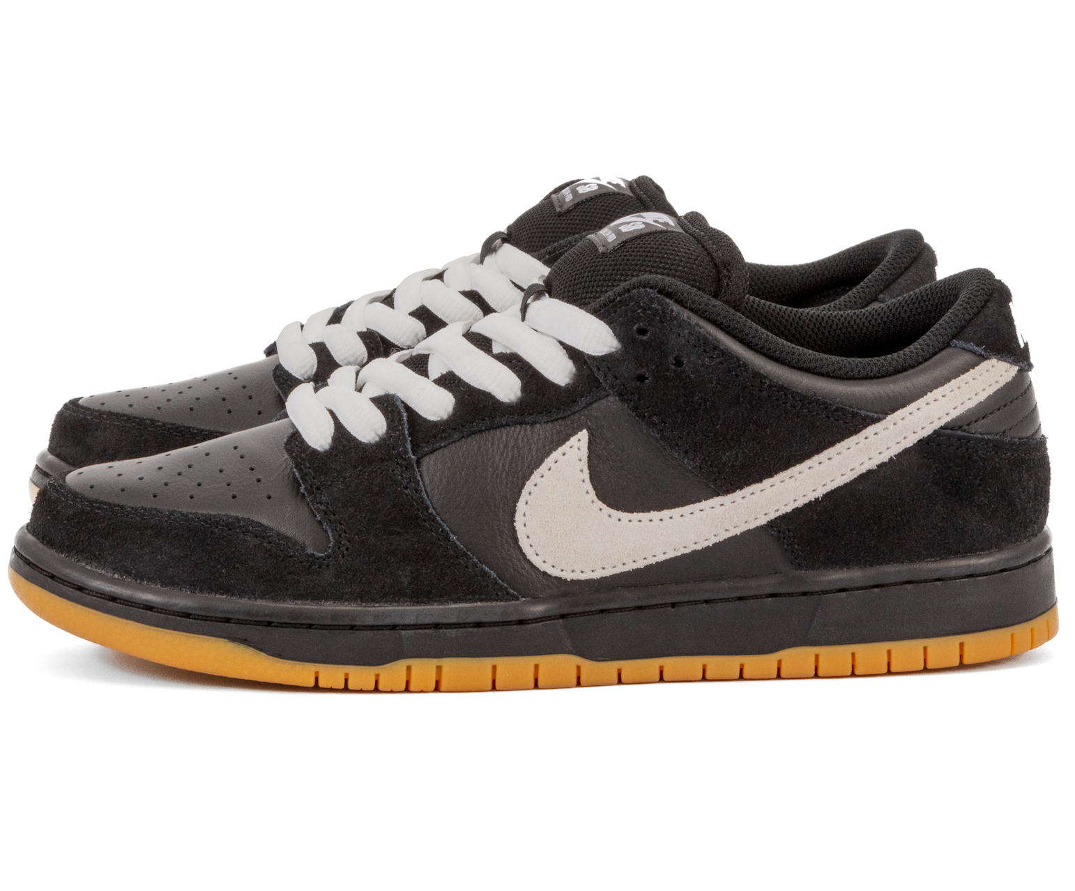 Nike SB - Dunk Low Pro  (Black/White-Black-Gum Light Brown)