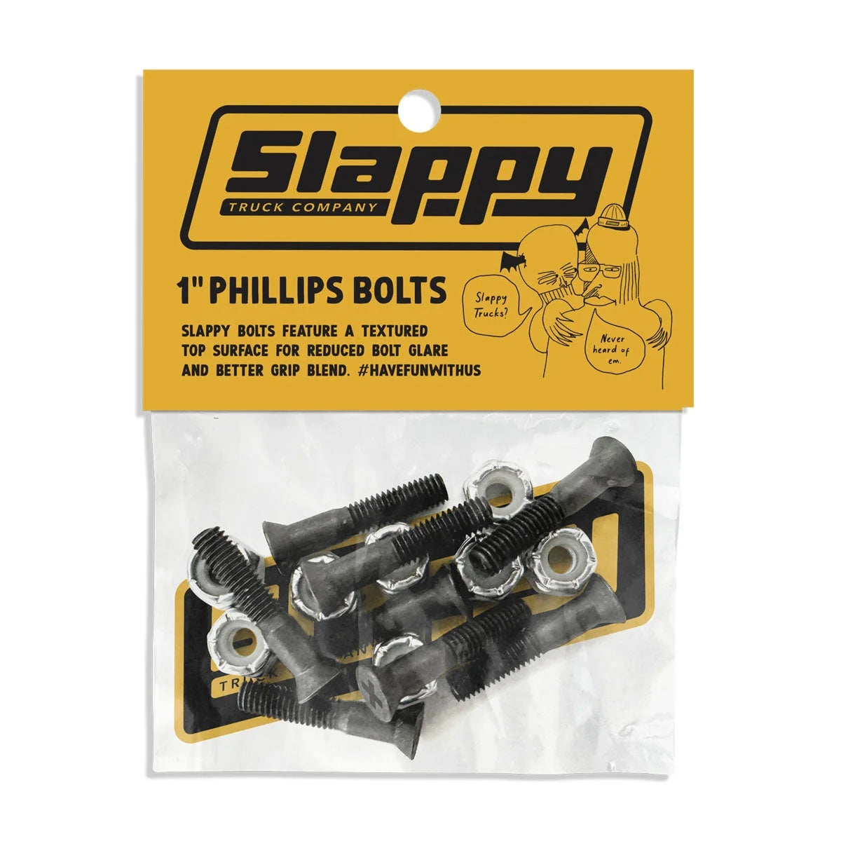 Slappy - 1" Phillips Grip Tip Bolts