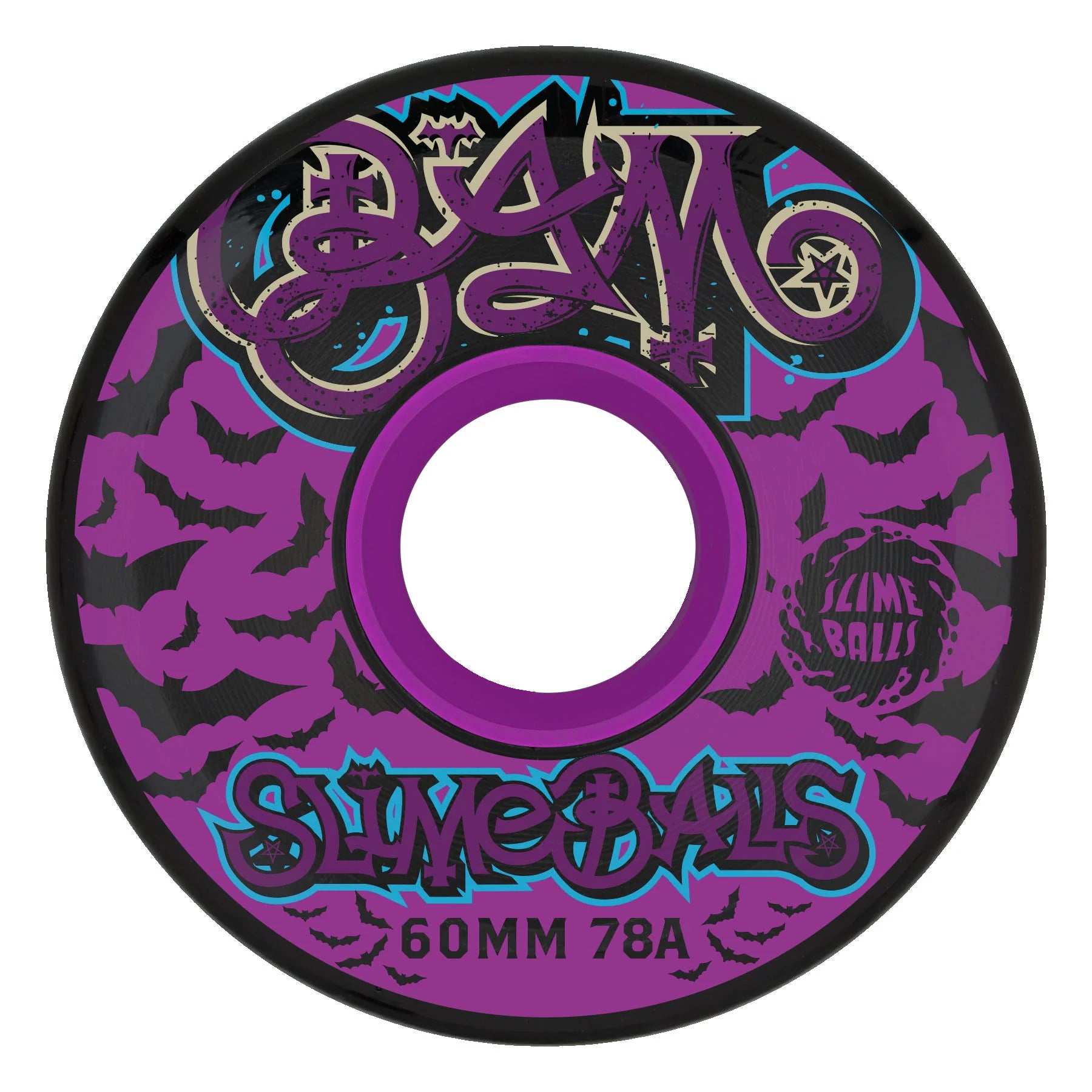 Slime Balls - Bam Margera Guest OG Slime Black 78a Wheels (60mm)