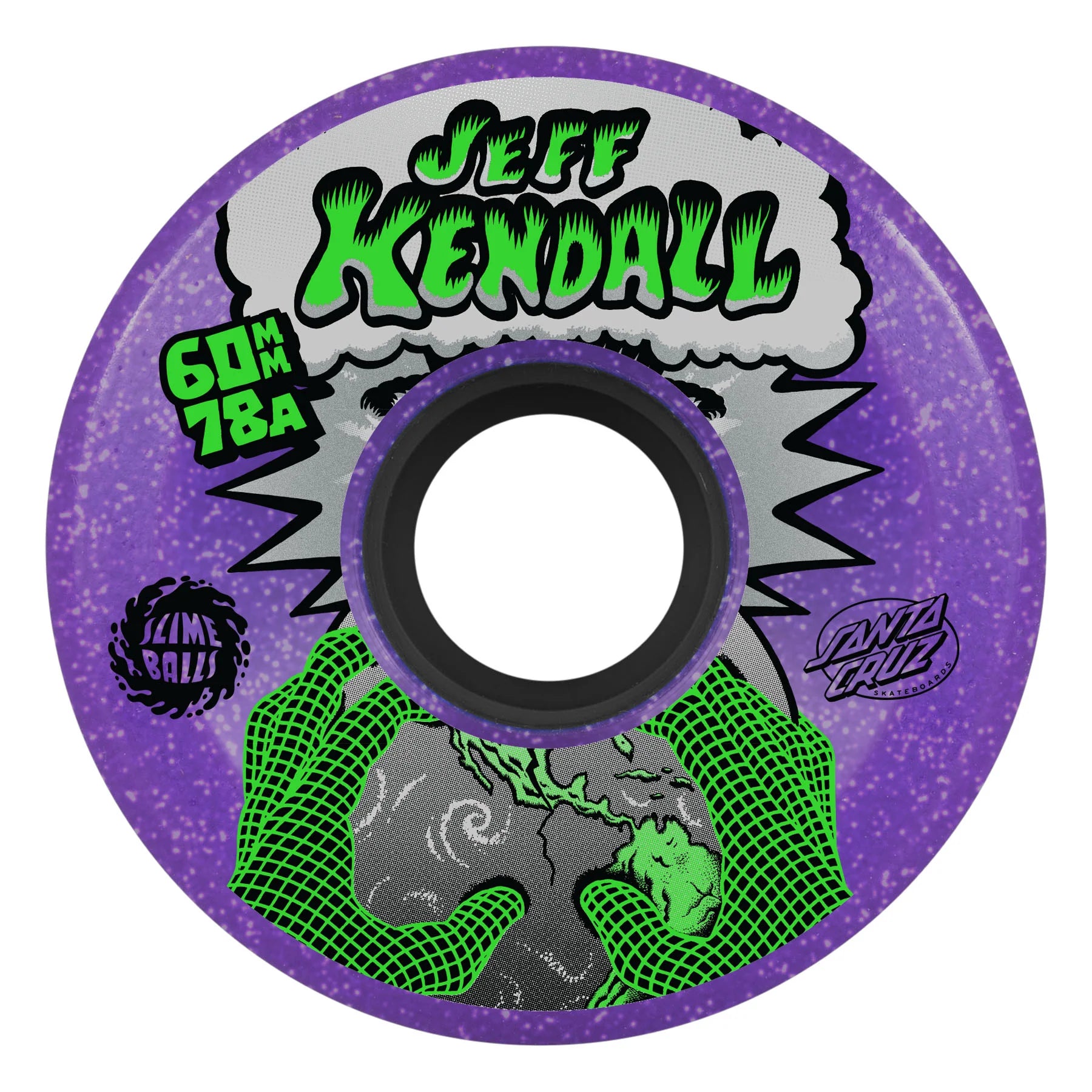 Slime Balls - Jeff Kendall End Of The World Purple Glitter 78a Wheels (60mm)