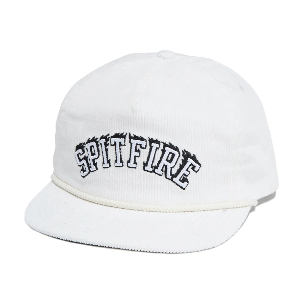 Spitfire - Bighead Script Snapback Hat (White)