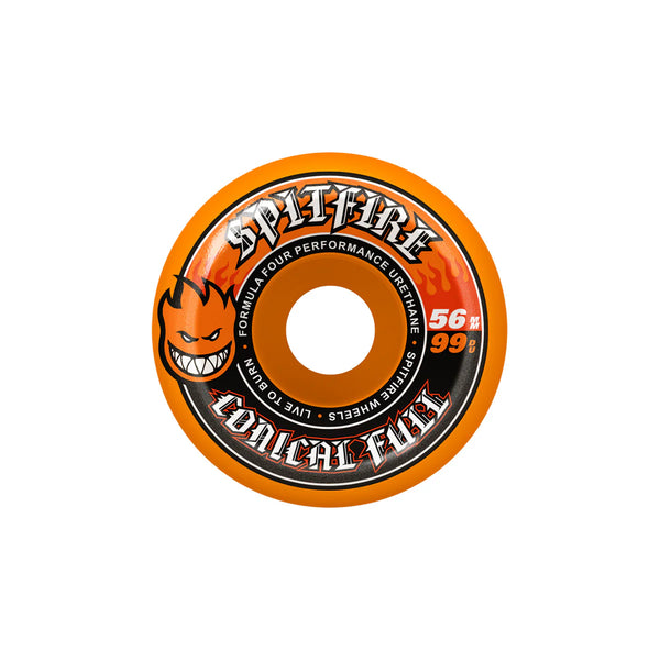 Spitfire - Formula 4 Conical Full Orange 99a Wheels (56mm
