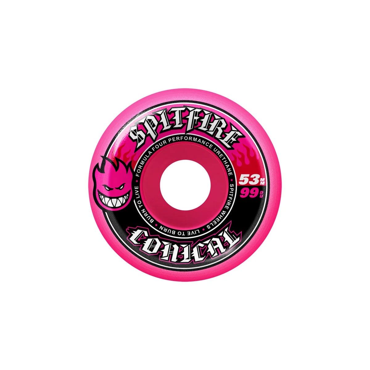 Spitfire - Formula 4 Conical Pink Wheel (53mm)