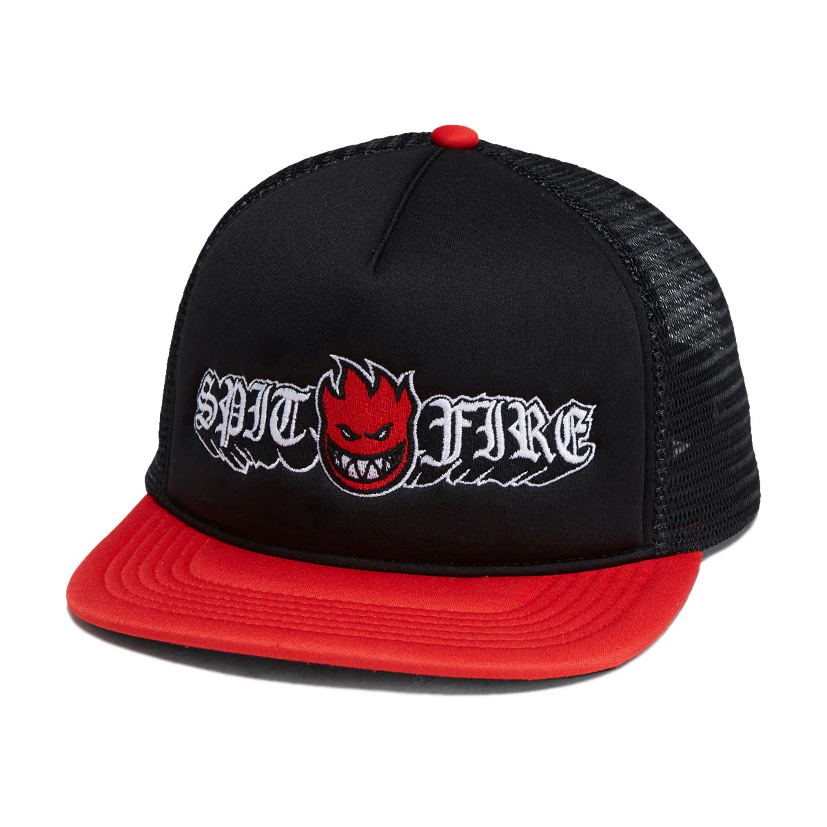 Spitfire - Old E Drop Bighead Snapback Hat (Black/Red)