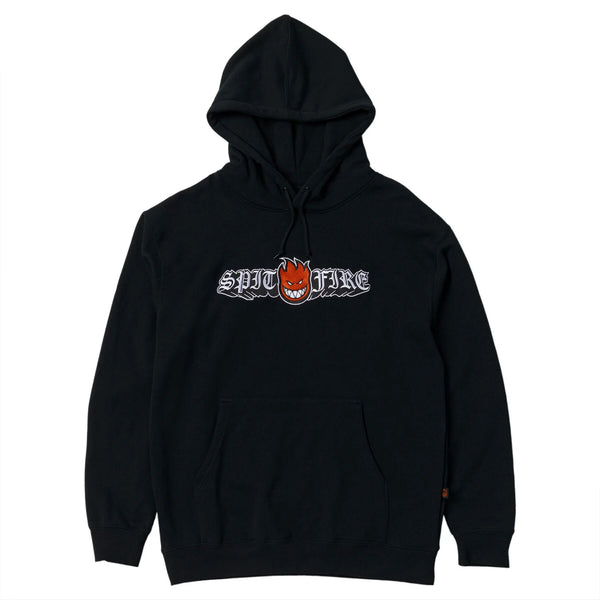 Spitfire - Old English Big Head Embroidered Hoodie (Black Spitfire - Old English Big Head Embroidered Hoodie (Black