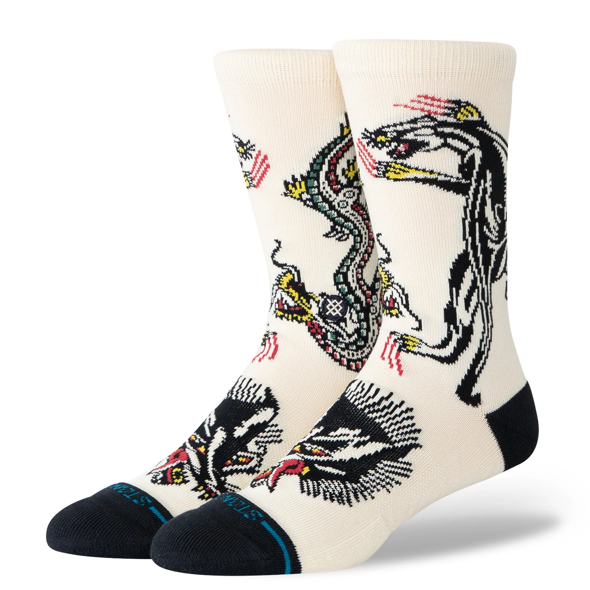 Stance - Battle Crew Sock (Cream)