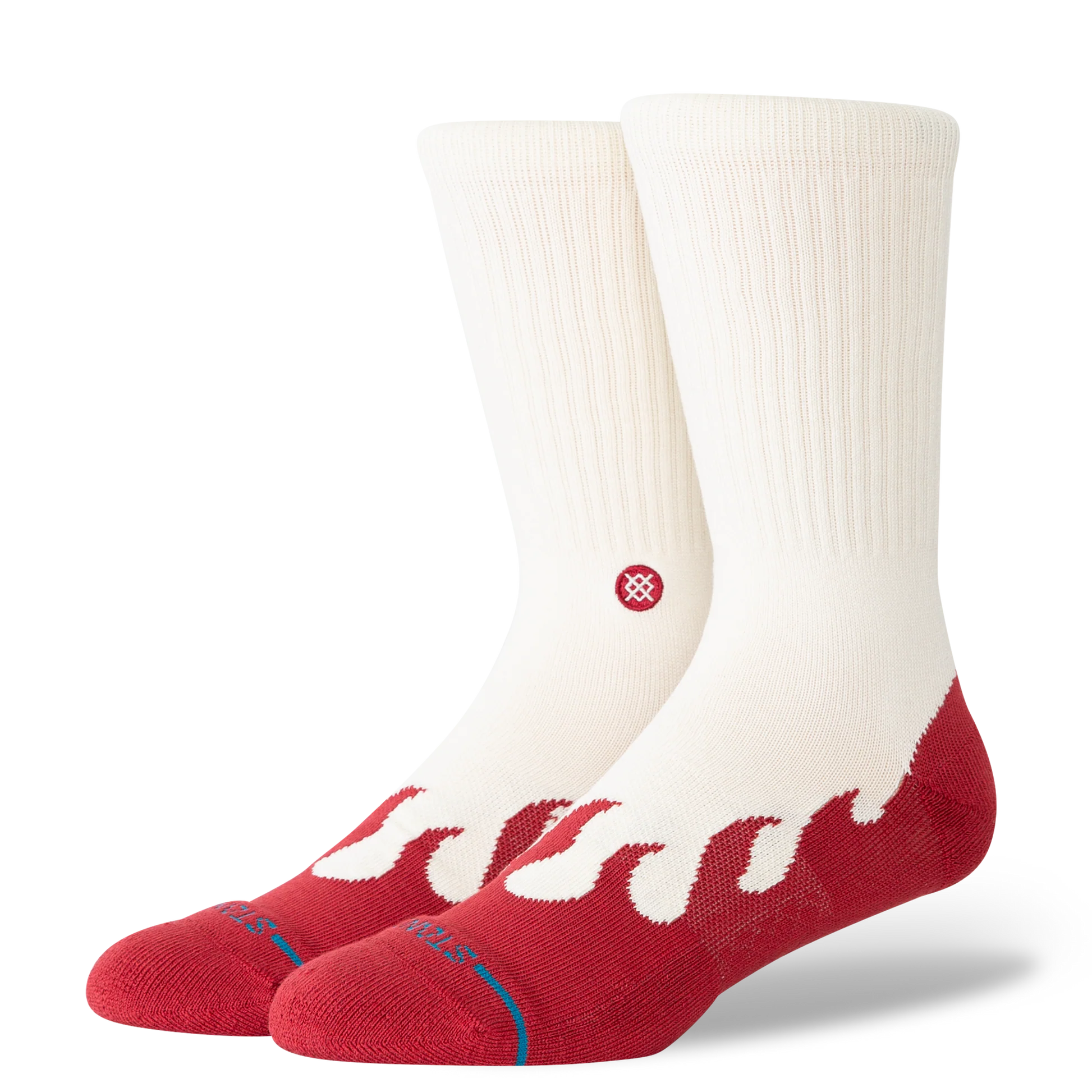 Stance - Heating Up Crew Sock (Red)