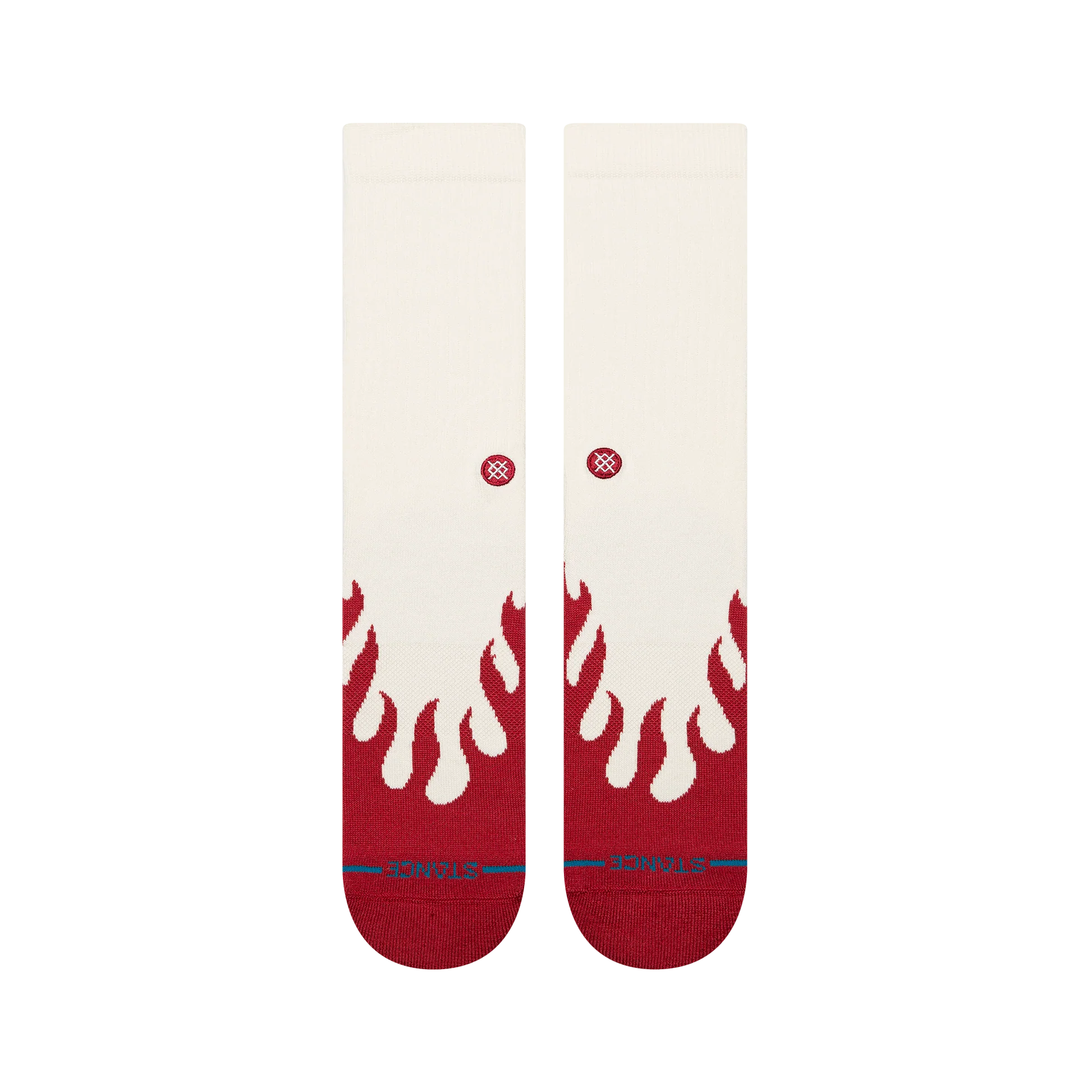 Stance - Heating Up Crew Sock (Red)