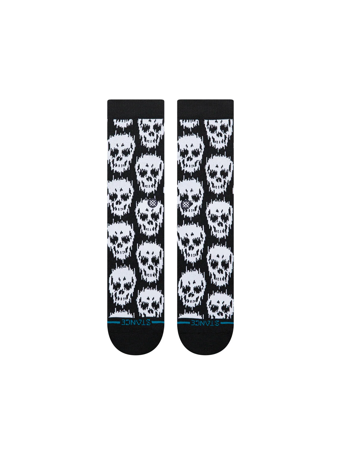 Stance - Static Skull Crew Sock (Black)