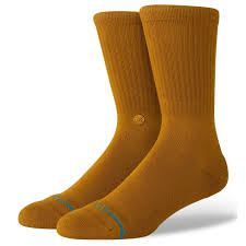 Stance - Icon Crew Socks (Gold Canvas)