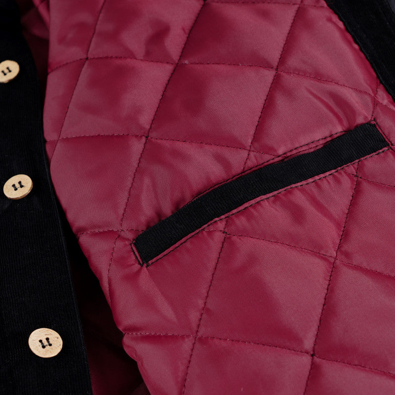 Magenta - Rover Cord Overshirt (Black) *SALE