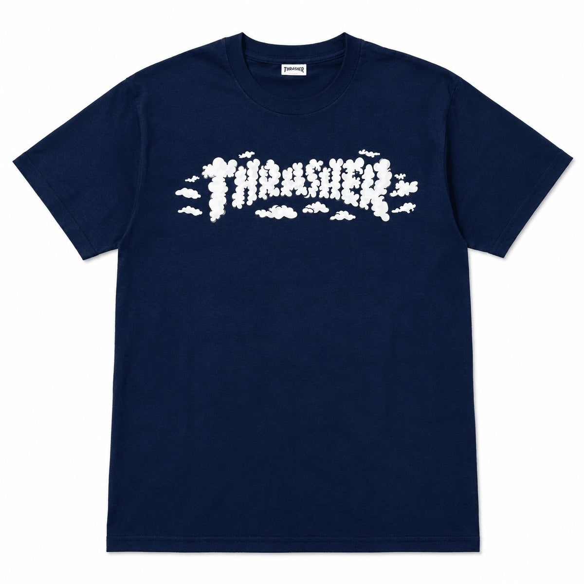 Thrasher - Clouds by Spanky Tee (Navy)