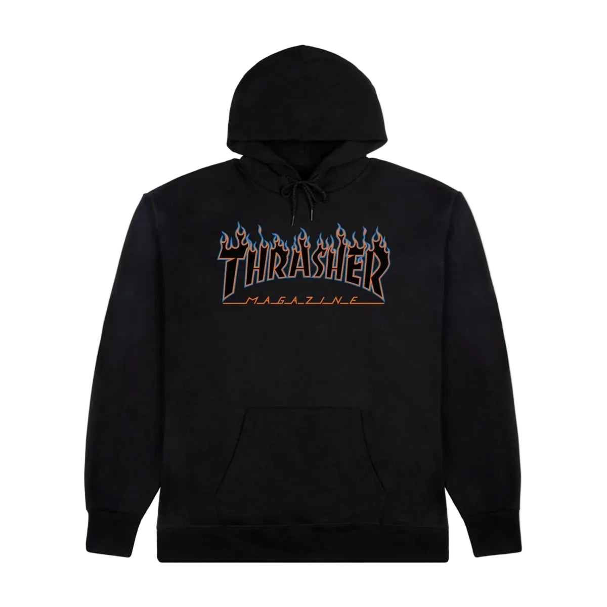 Thrasher - Flame Blue/Orange Hoodie (Black)