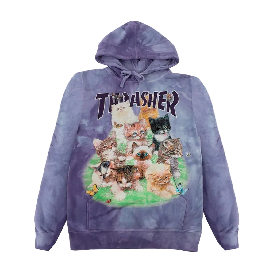 Thrasher - Kittens Hoodie (Purple)
