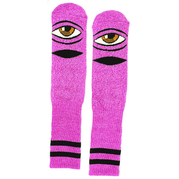 Toy Machine - Heather Sect Eye Sock (Pink)