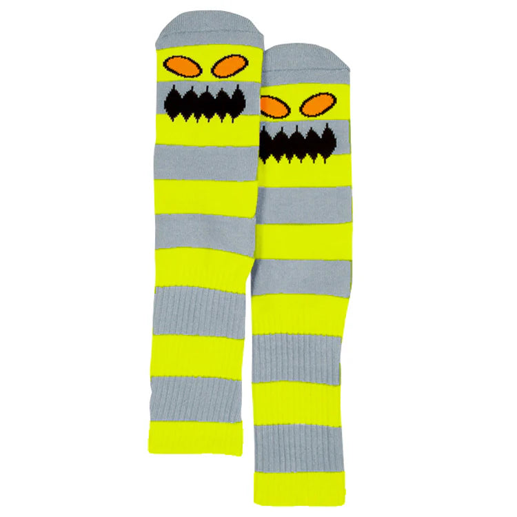 Toy Machine - Monster Big Stripe Sock (Yellow/Grey)