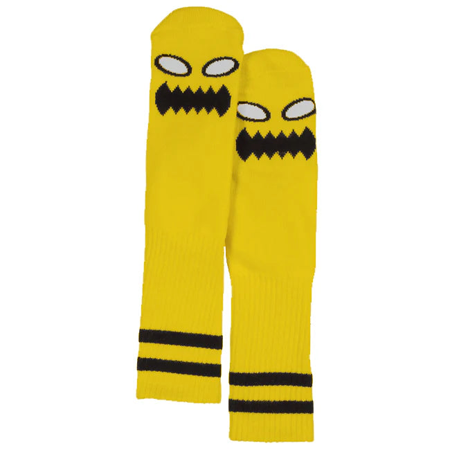 Toy Machine - Monster Face Socks (Yellow)