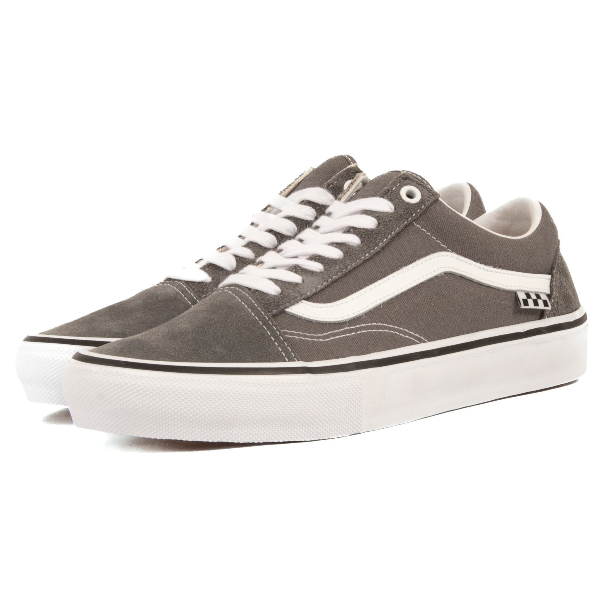 国内配送 VANS SKATE OLD SKOOL PEWTER/WHITE Vans - Skate Old Skool (Pewter/White)*SALE – 303boards.com