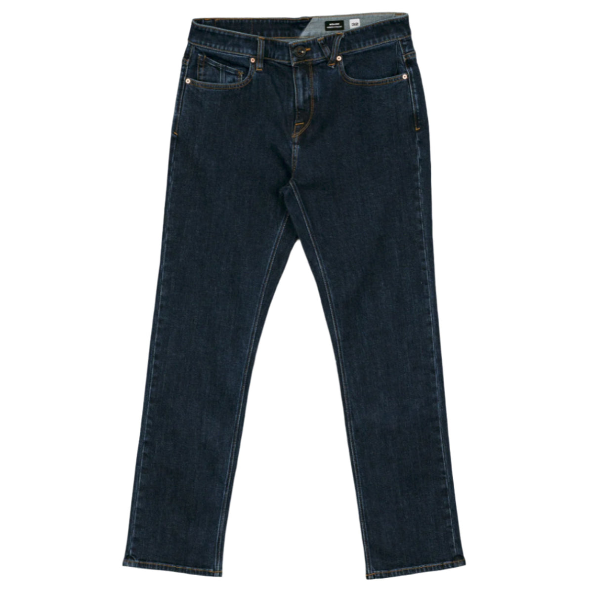Volcom - Solver Modern Fit Jeans (Dirty Mid Blue)