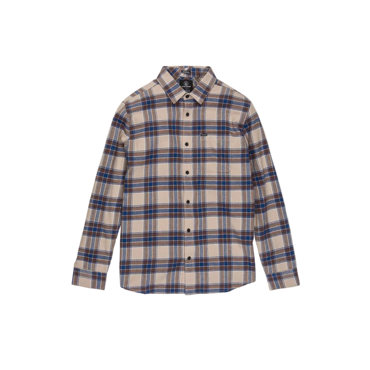 Volcom - Caden Plaid Lone Sleeve (Light Khaki)