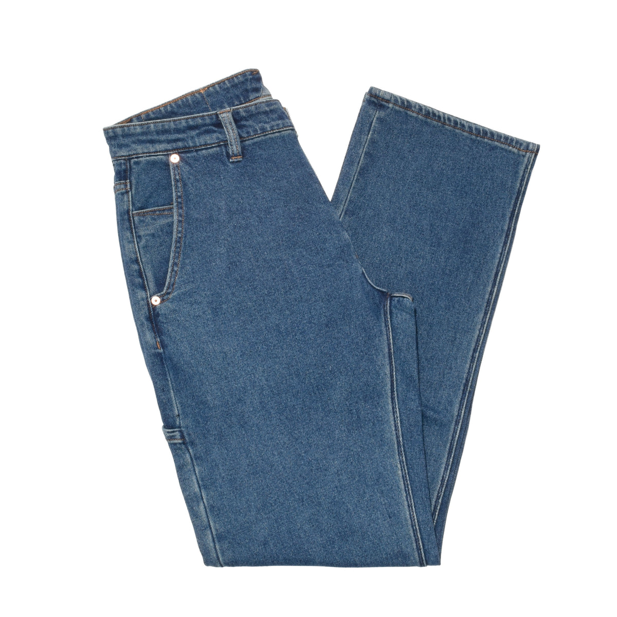 Volcom - Kinkade Utility Denim Pants (Med Dark Indigo Blue)