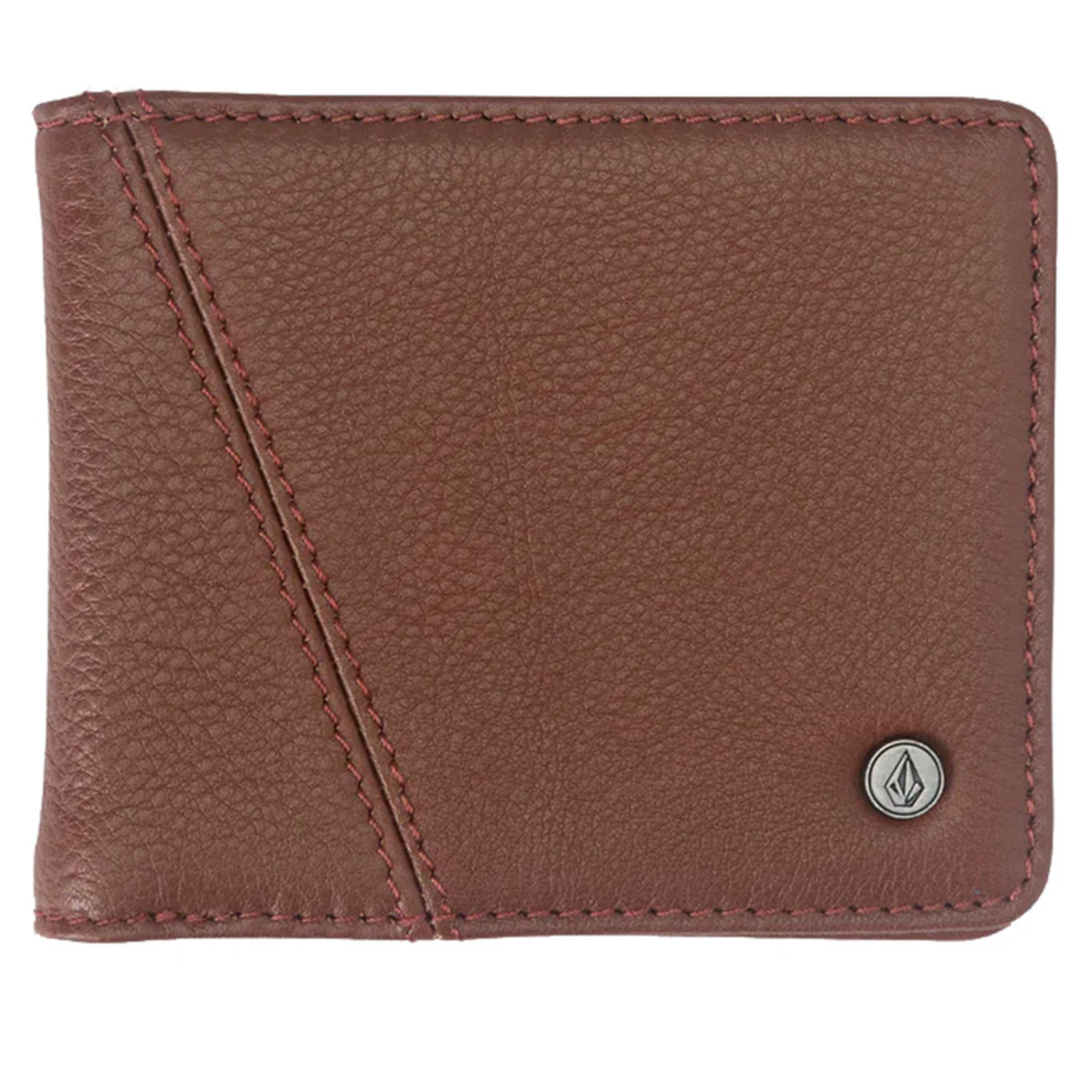Volcom - Pay-A-Pal Leather Bifold Wallet (Brown)
