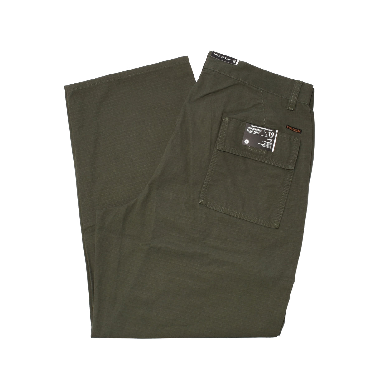 Volcom - Skuds Loose Fit Pleat Pant (Climbing Ivy)