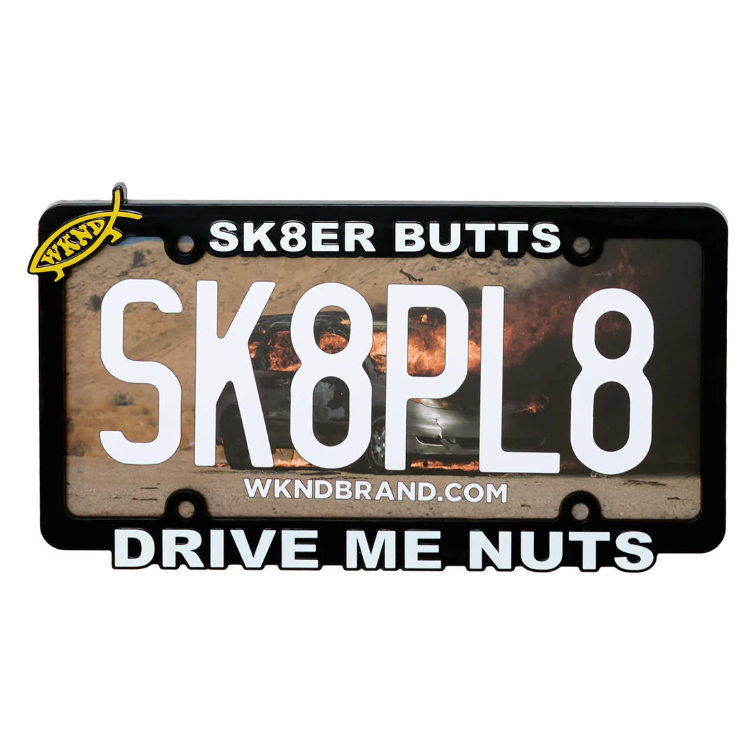 WKND - Drive Me Nuts - License Plate Frame
