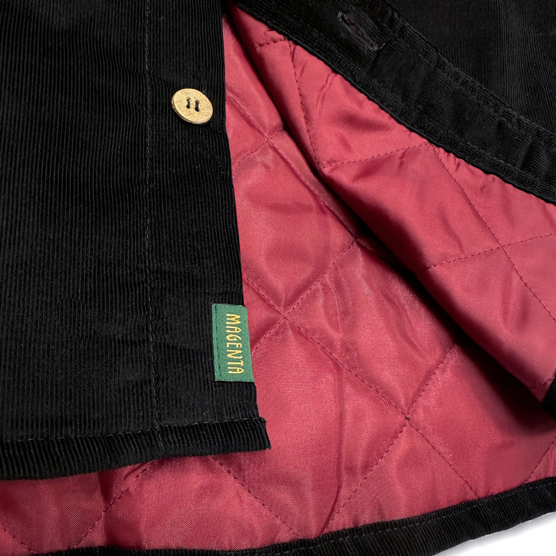 Magenta - Rover Cord Overshirt (Black) *SALE