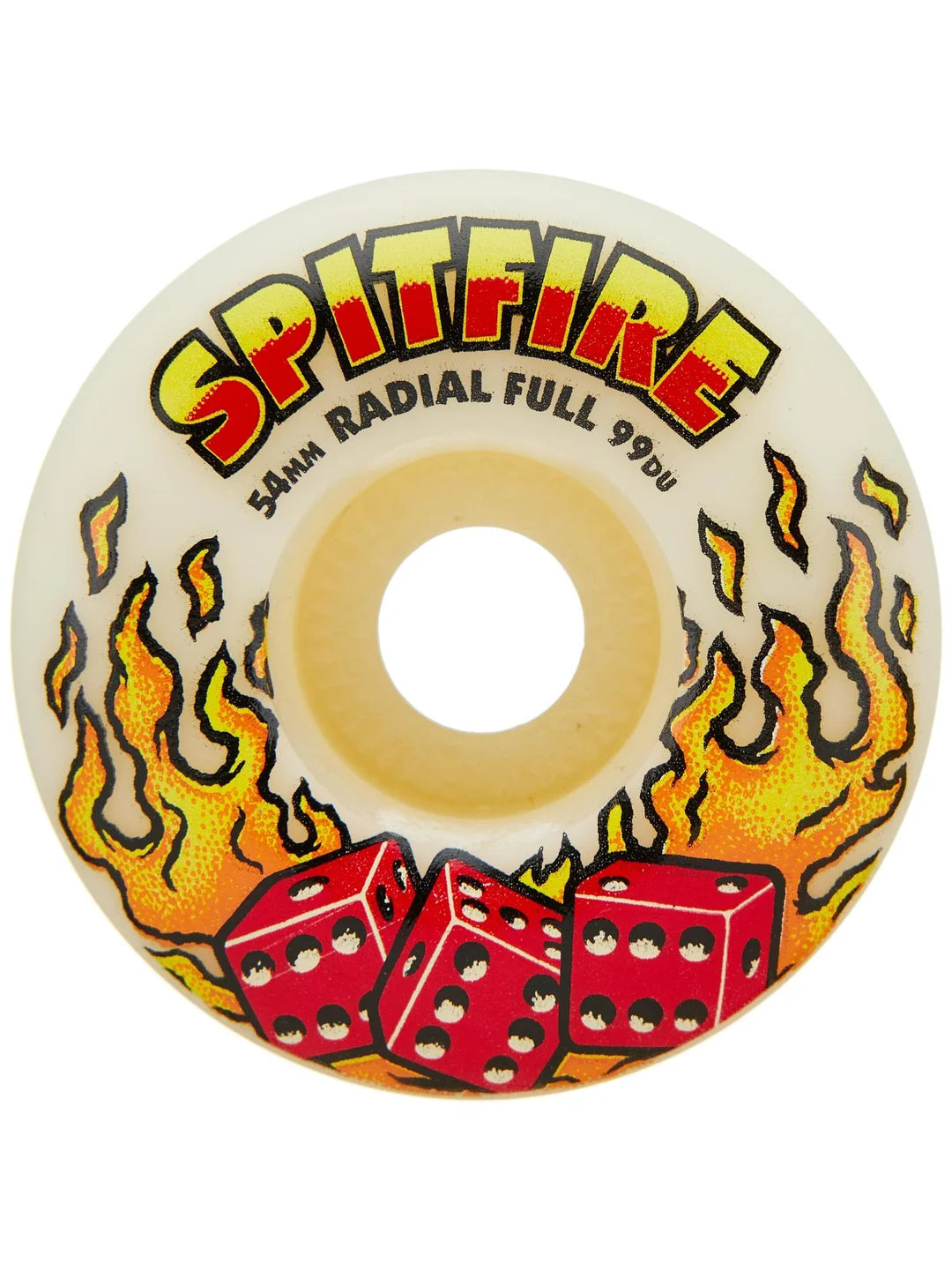 Spitfire F4 101A Radial Slim 54Mm Night Crawler Blk/Red