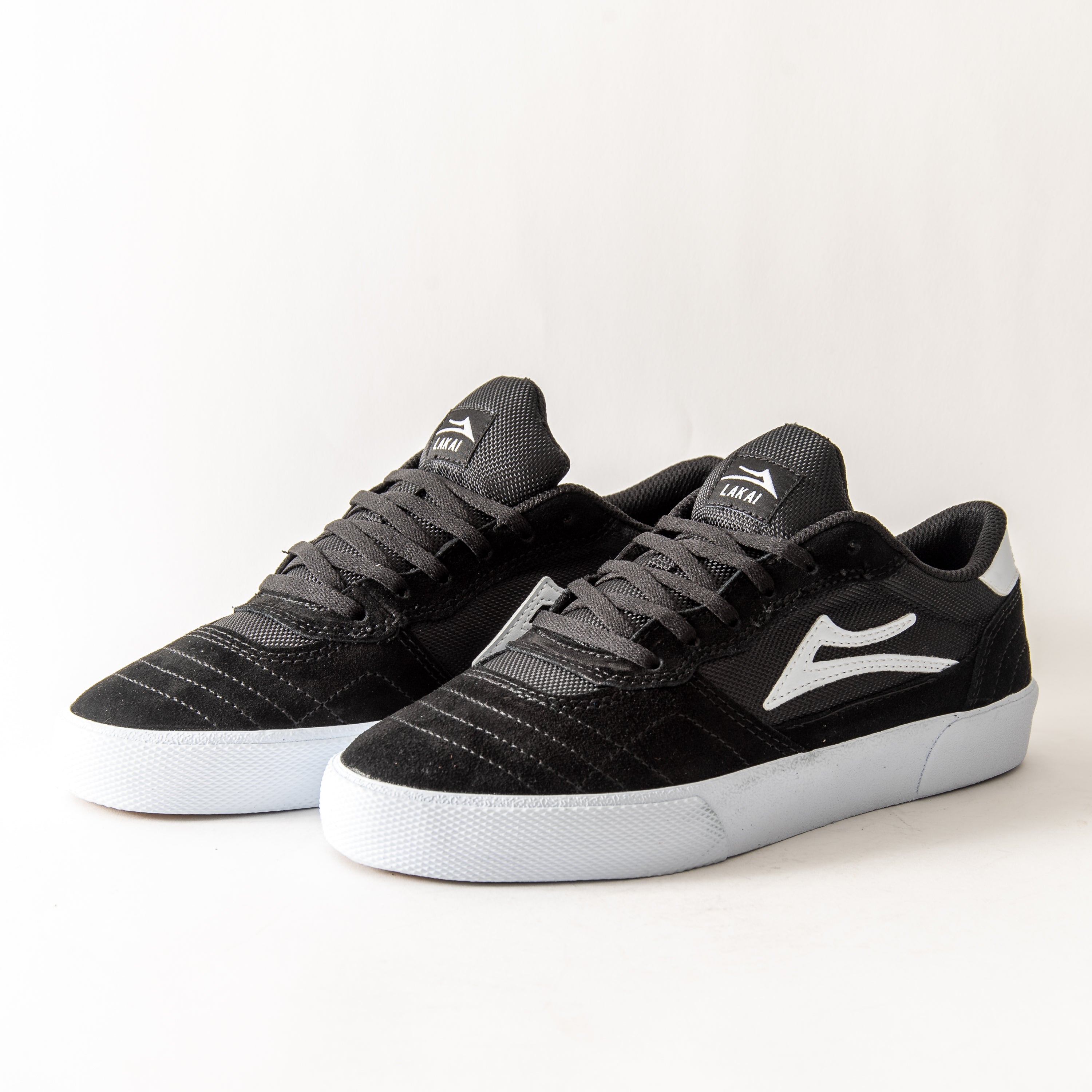 Lakai Cambridge Shoes - Black/White Suede