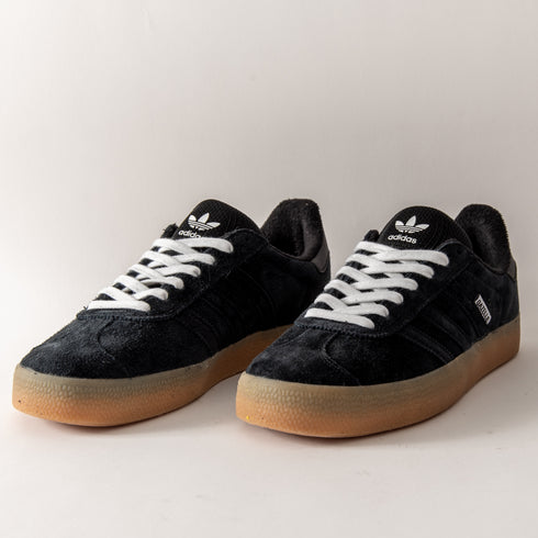 All black adidas gazelles gum sole Clearance