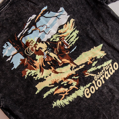 303 Boards - Colorful Colorado Cowboy Shirt (Acid Wash Black)