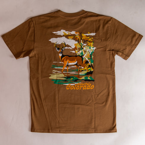 303 Boards - Colorful Colorado Deer Shirt (Tan)