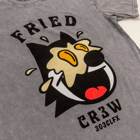 303 Boards - Fried Crew Shirt (Acid Wash Gray)
