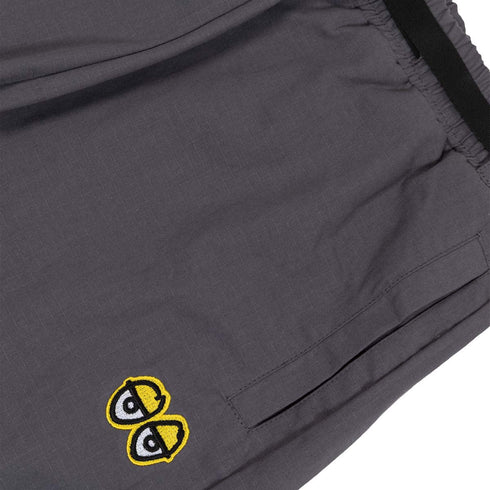 Krooked - Eyes Ripstop Pants (Charcoal/Yellow)