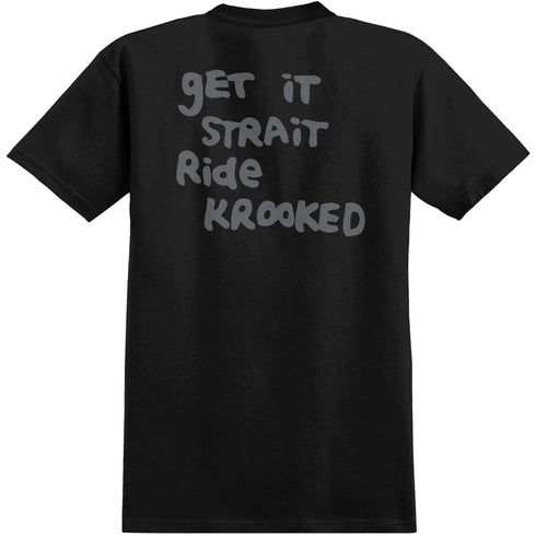Krooked - Strait Eyes Shirt (Black/Grey)