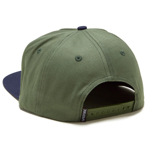 Spitfire - Classic 87 Snapback Swirl Hat (Dark Green/Navy)