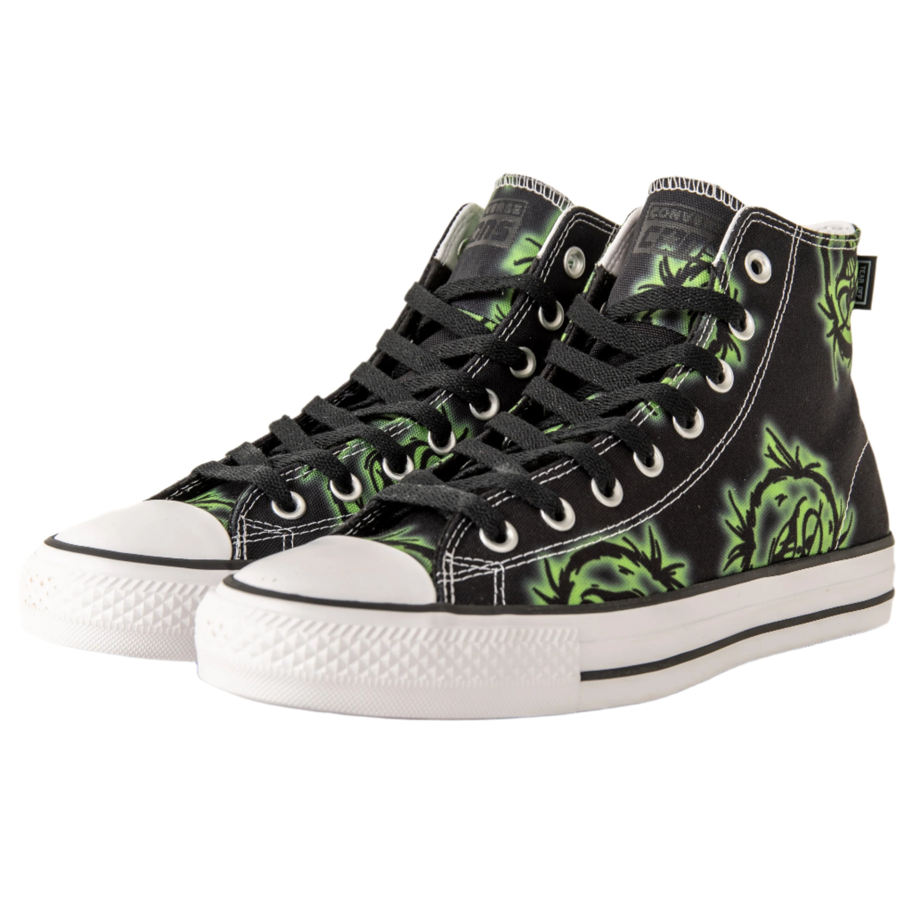 Converse Chuck Taylor All Star Pro 2000s Black & Green High Top Mens Size 5 Converse Chuck Taylor All Star Canvas Hi Shoes | Chicago  main image 3